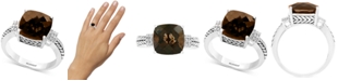 EFFY Collection EFFY&reg; Smoky Quartz (4-1/2 ct. t.w.) & Diamond (1/20 ct. t.w.) Accent Ring in Sterling Silver